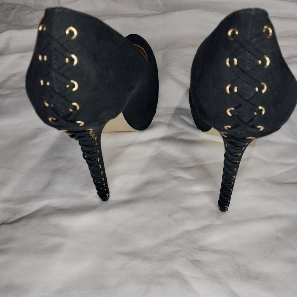 ShoeMint Lydia Black Women's Pumps Size 10.5 - Picture 6 of 12